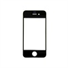 Apple iPhone 4 / 4S Display Glas - Svart